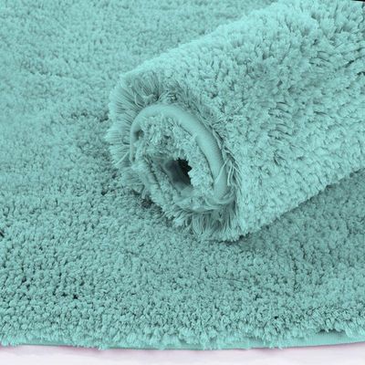 Luxe Home International Vegas Bath Mat 2500 Gsm Microfiber For Bathroom | 40x60 cm, Aqua