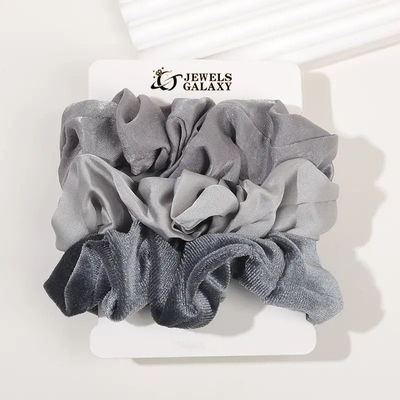 Jewels Galaxy Daily Use Multicolor Satin Scrunchies