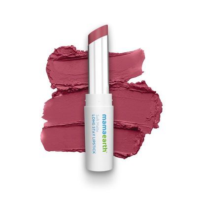 Mamaearth Soft Matte Lipstick - Petal Pink | Intense Color Payoff
