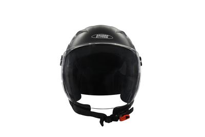 Studds Ray Isi Certified Open Face Motorcycle Helmet For Men And Women With Visor (Black - M)