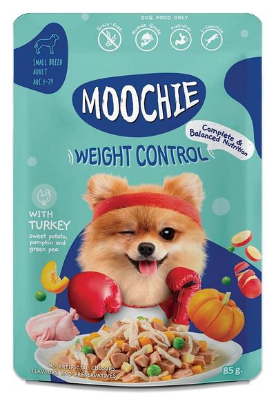 Moochie Dog Wet Food - Weight Control - Casserole With Turkey Gravy
