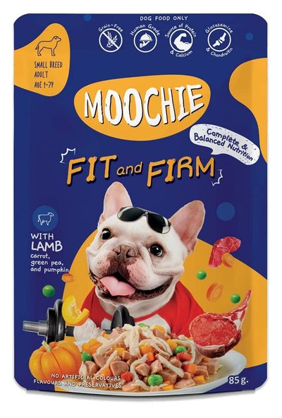 Moochie Dog Wet Food - Fit And Firm - Casserole With Lamb Gravy