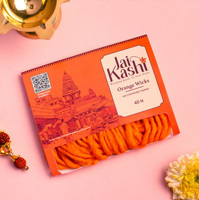 Jai Kashi Orange Jumbo Cotton Wicks