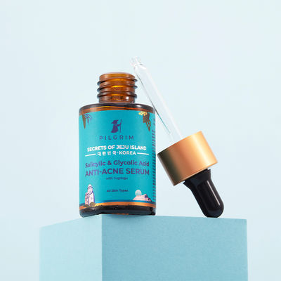 Pilgrim Korean Anti Acne Serum for Oily & Acne Prone Skin with 1% Salicylic Acid + 3% Glycolic Acid