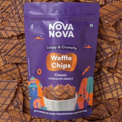 Nova Nova Waffle Chips- Classic Chocolate Drizzle