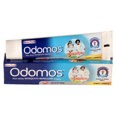 Odomos Cream-Non-Sticky Mosquito-Repellent Tube 50 g Combo