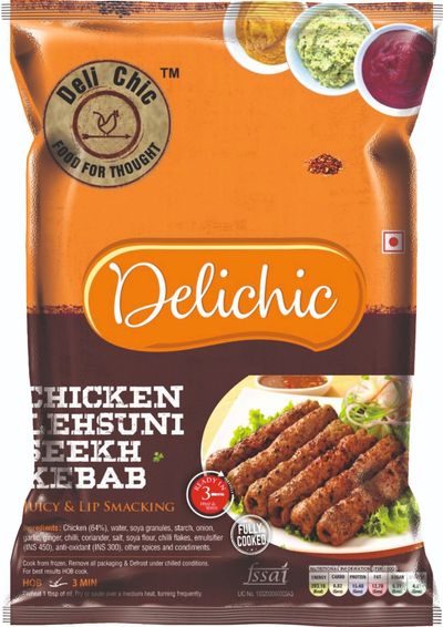 Deli Chic Chicken Lehsuni Seekh Kabab