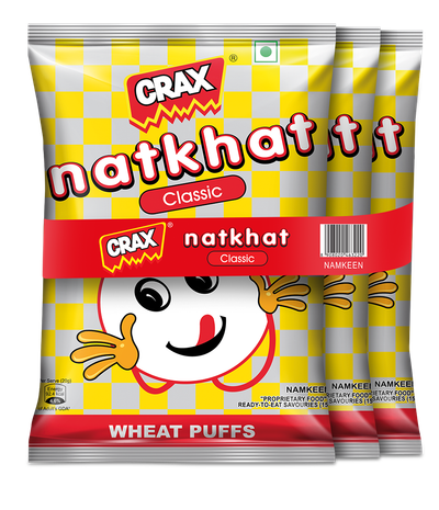 Natkhat Classic Wheat Puffs - Combo Pack