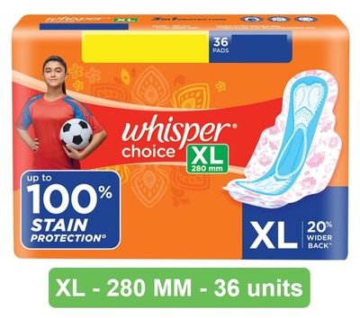 Whisper Choice XL Sanitary Pads