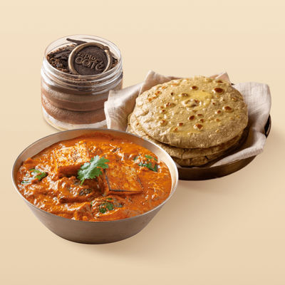 Paneer Makhani (1pc) & Wheat Chapati - Pack Of 3 (1pc) & Chocolate Mousse (1pc) Combo 