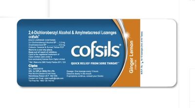 Cofsils Lemon Ginger Lozenges
