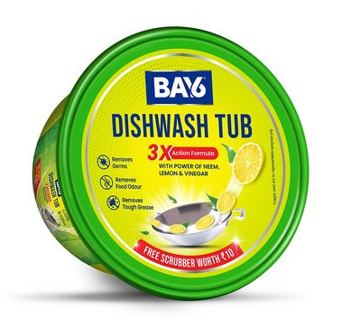 BAY6 Dishwashbar Tub with Free Scrubber