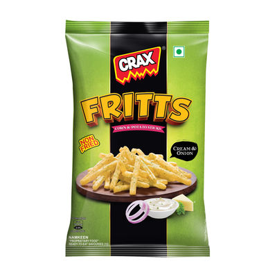 Crax Fritts Corn & Potato Sticks - Cream & Onion Fries Puffs