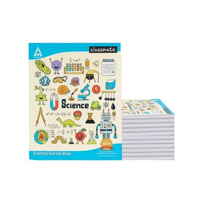 Classmate Single Ruled Practical Notebook (Assorted Design)