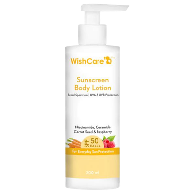 Wishcare SPF 50 Sunscreen Body Lotion - Broad Spectrum - UVA & UVB Protection With No White Cast