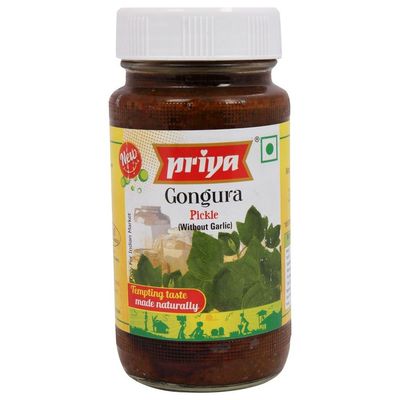 Priya Pickle - Gongura | Without Garlic