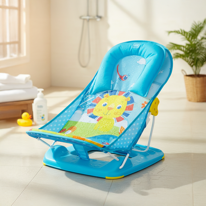Mee Mee Newborn Baby Bather Bath Chair For Newborns And Infants | 0-12 Months | Blue