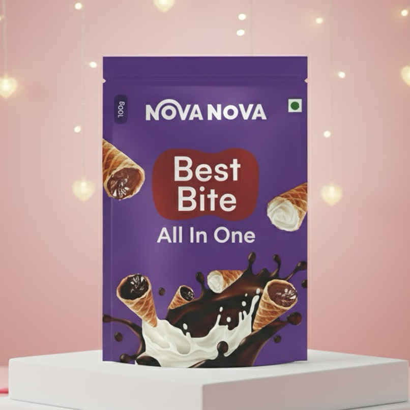 Nova Nova Best Bite | All in one Classic Flavours | Belgian, White and Dark Chocolate