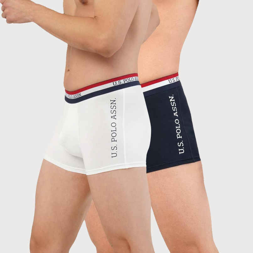U.S. Polo Assn. | Underwear Pack of 2 | L | Trunks | ET002 | Navy and White