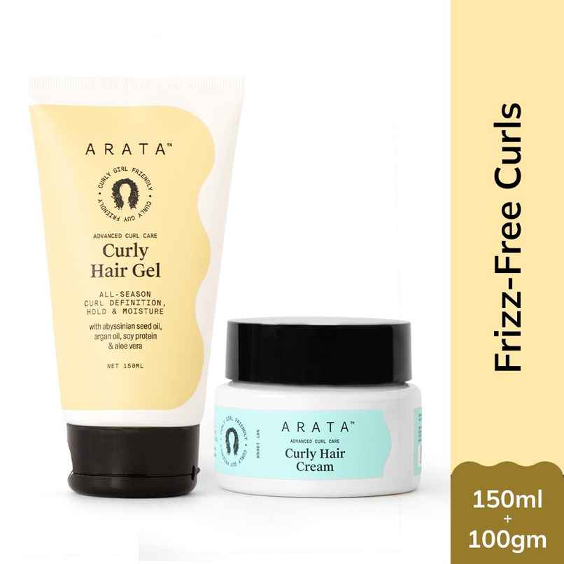 Arata Curl Cream & Gel Styling Combo