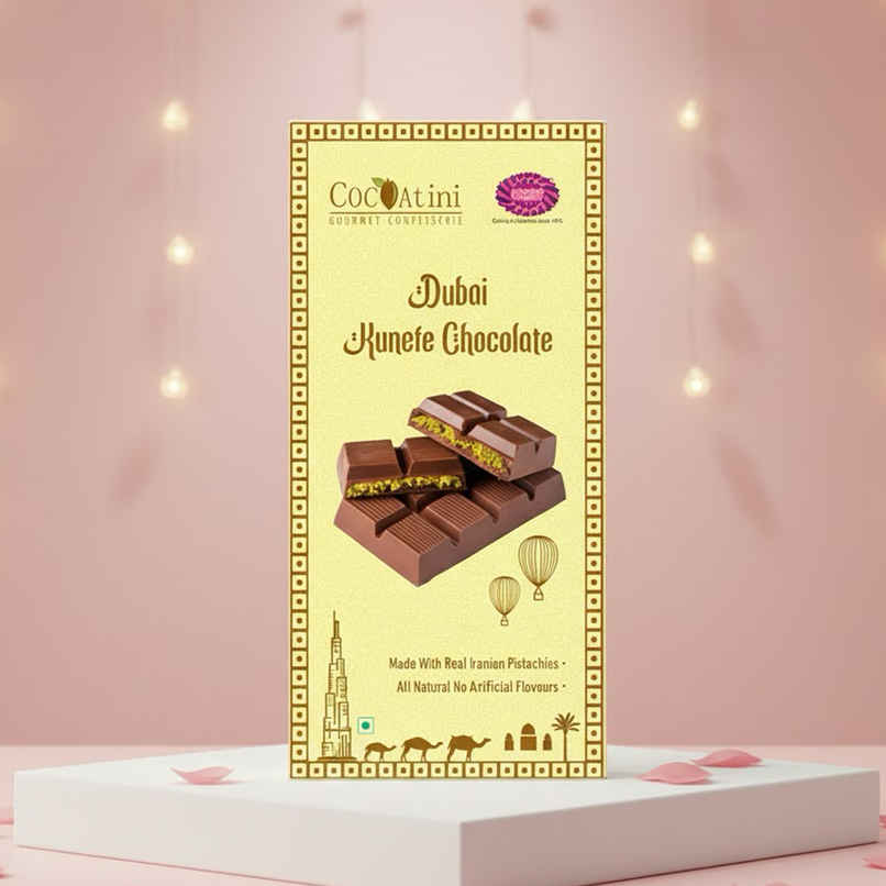 Karachi Bakery Dubai Kunefe/Kunafa Milk Chocolate Bar