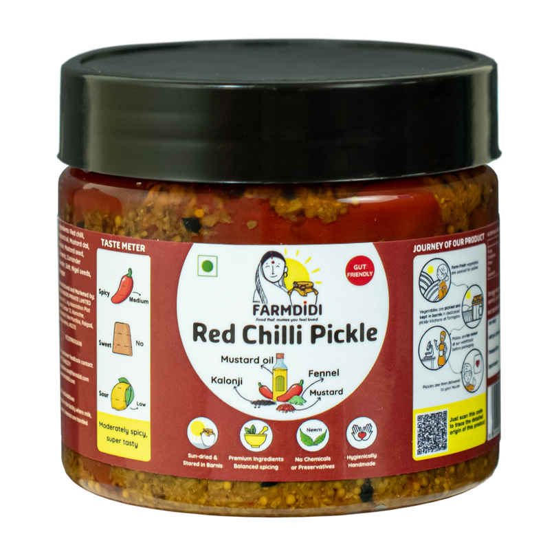 Farmdidi Stuffed Red Chilli Pickle
