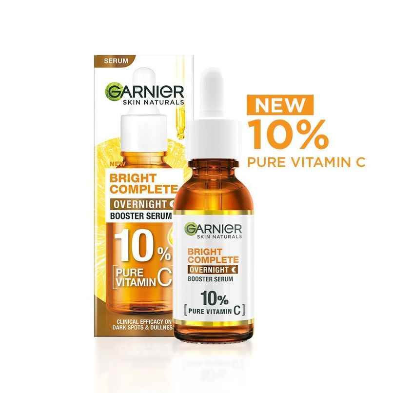 Garnier Bright Complete Overnight Booster Serum - 10% Pure Vitamin C