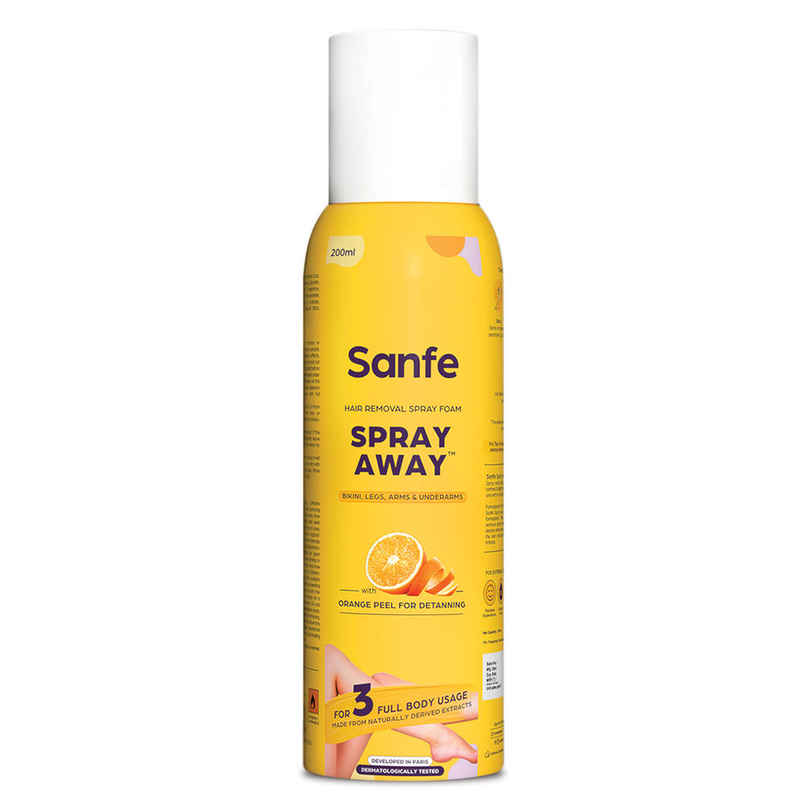 Sanfe Spray Away Hair Removal Spray 3 Full Body Usage