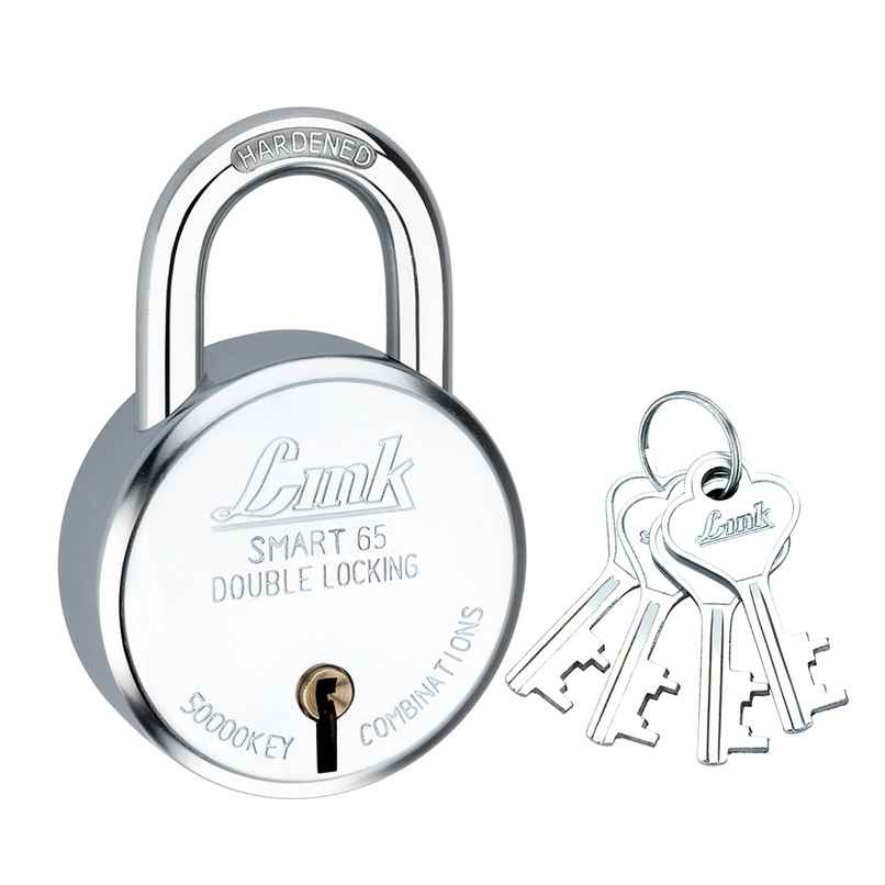 Link Stainless steel Smart 65 mm Padlock With | 4 Keys