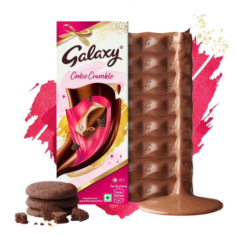 Galaxy Cookie Crumble Women's Day Special Chocolate Bar For Gifting