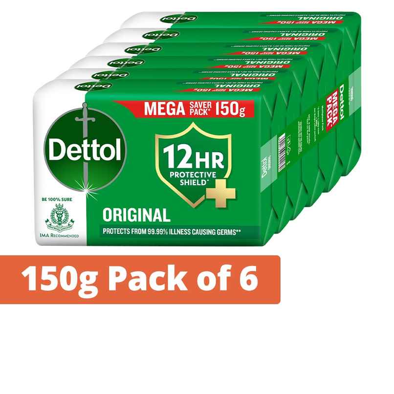 Dettol Original Bathing Soap Bar with 12hr Protective Shield