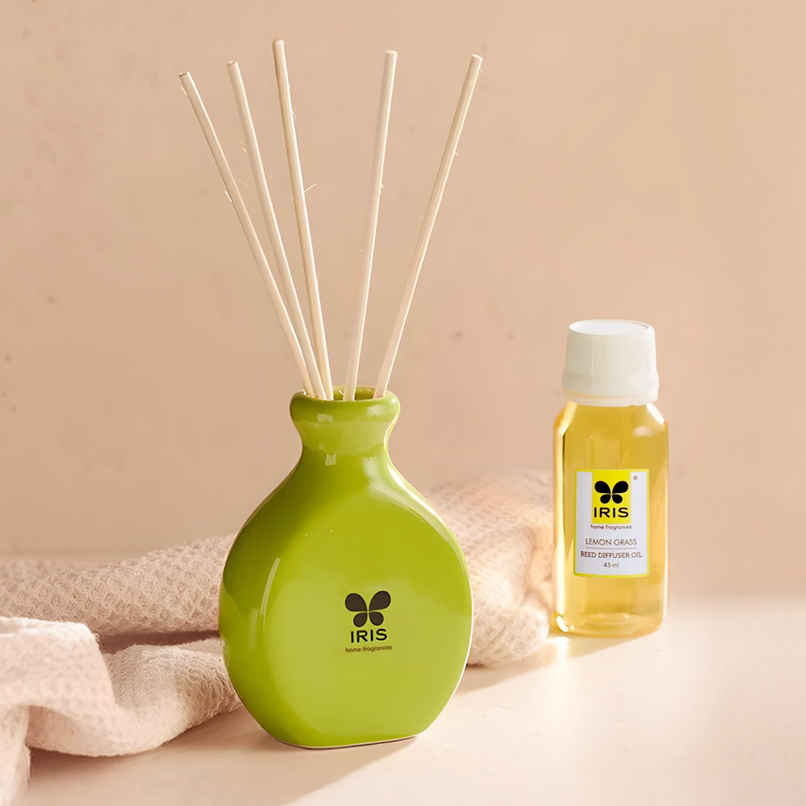 IRIS Lemon Grass Reed Diffuser Set