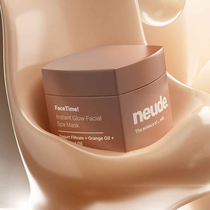 Neude Instant Facial Face Mask With Yogurt & Orange Oil For Pore-Smooth, De-Tanned Skin 50 Ml