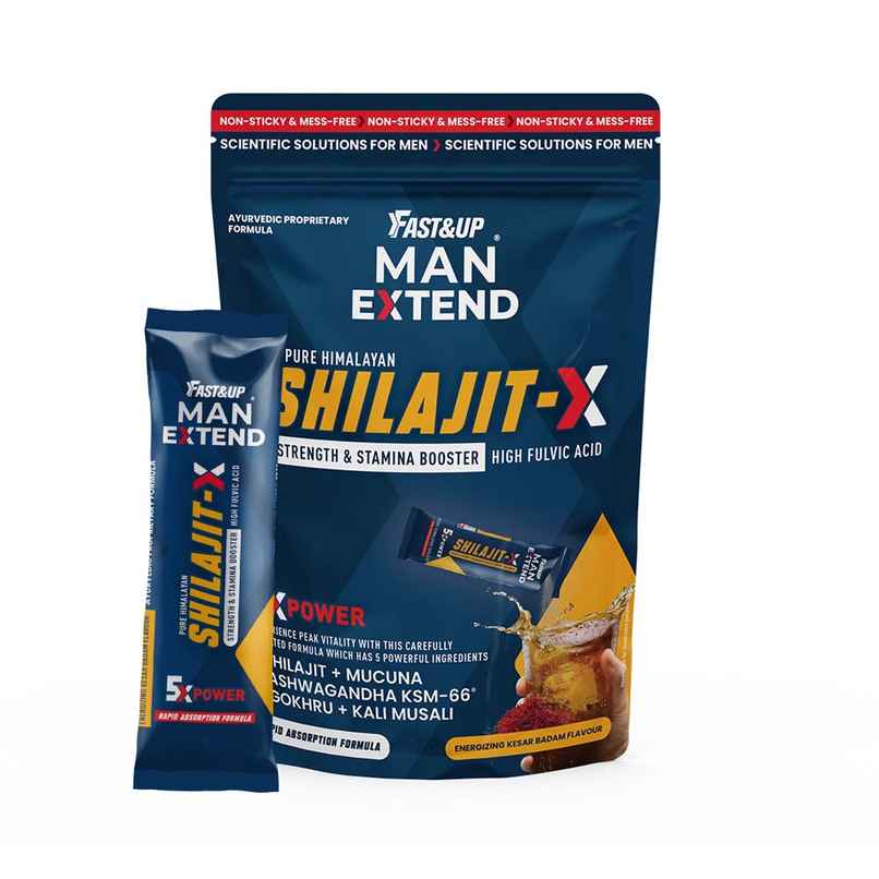 Fast&Up Shilajit X - Pure Himalayan Shilajit - Kesar Badam Flavour