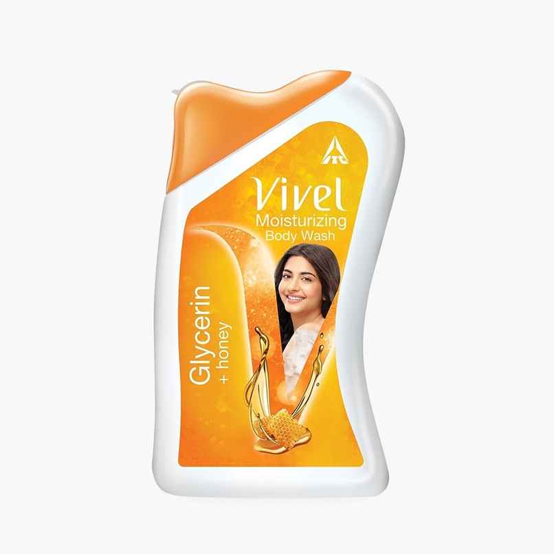Vivel Body Wash - Glycerin+Honey | Moisturizing Bodywash | Liquid Bottle Pack