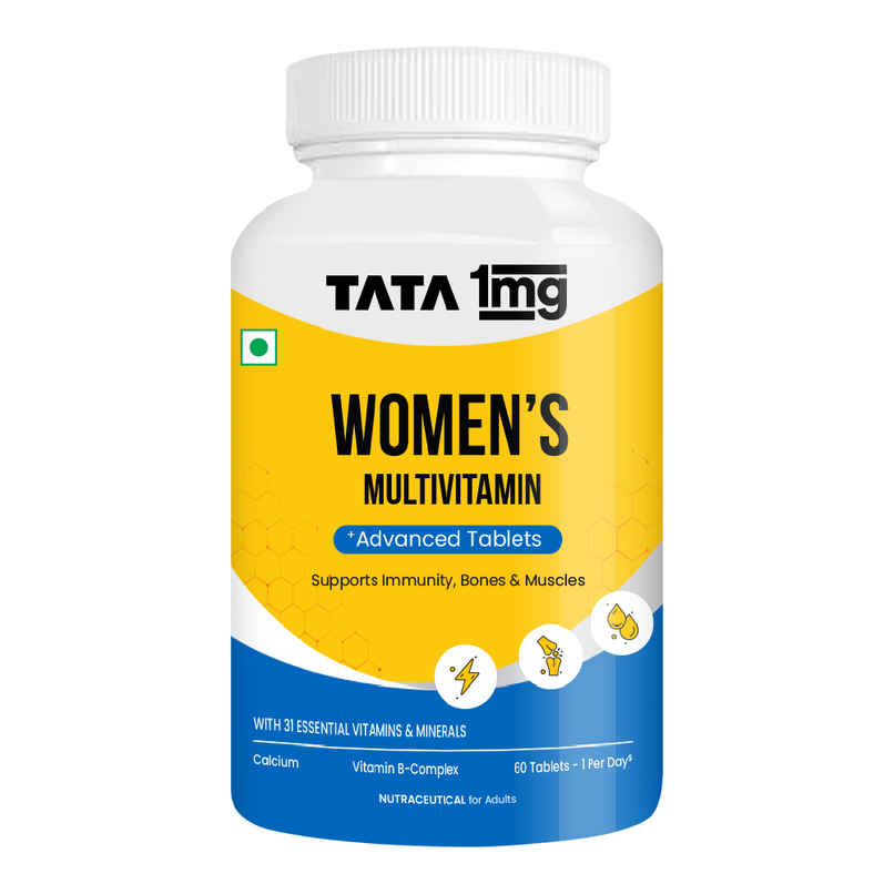 Tata 1mg Women'S Multivitamin VEG Tablet Pack Of 60 Tablets