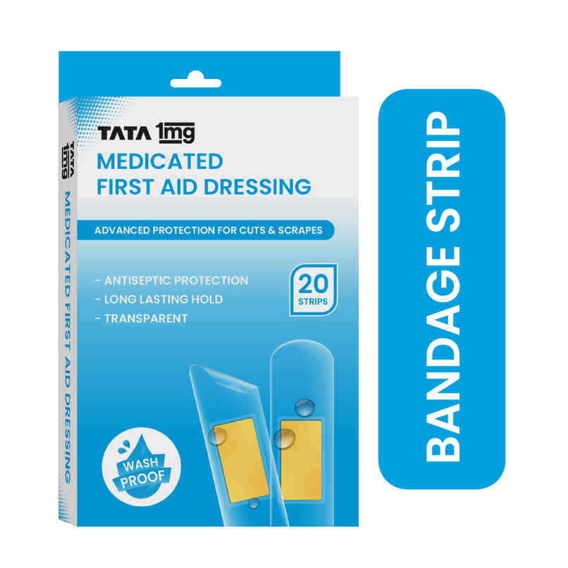 Tata 1Mg Medicated First Aid Dressing - Washproof Bandages