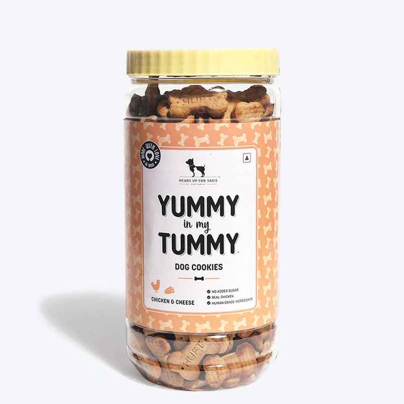 HUFT Yummy In My Tummy Dog Biscuit Chicken & Cheese Flavour Box