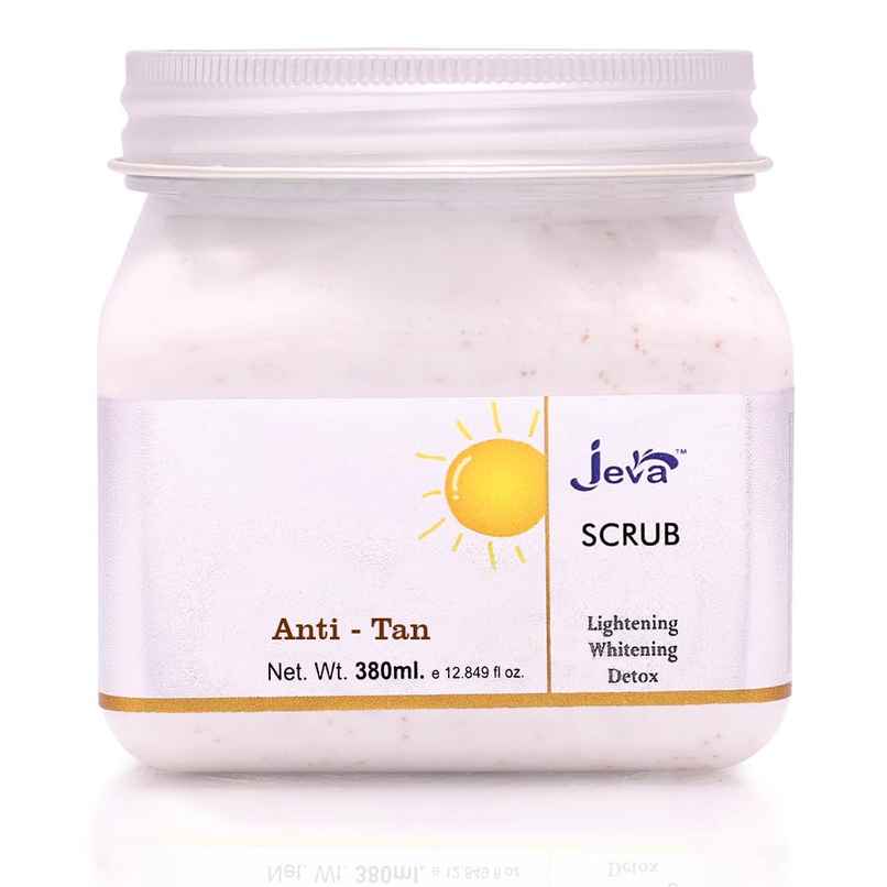 Jeva Anti-Tan Detox Scrub - Skin Brightening & Tan Removal Gel