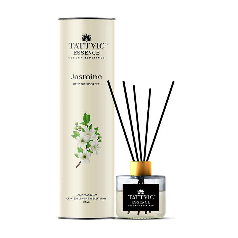 Tattvic Essence Luxury Reed Diffuser Set | Jasmine - 60 ml