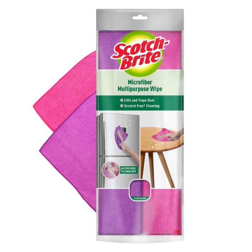 Scotch-Brite Multipurpose Microfiber Wipe 2S Pack