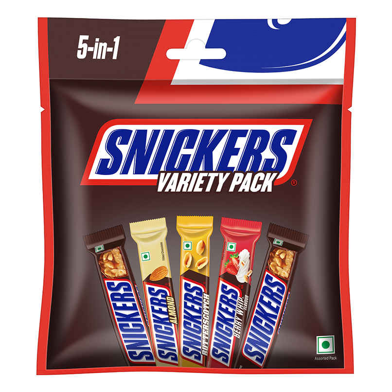 Snickers Variety Pack | Assorted Bars | Peanut, Almond, Butterscotch & Berry Whip