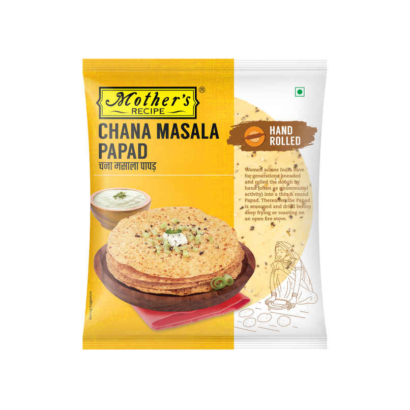 Mother's Recipe Papad Chana Masala
