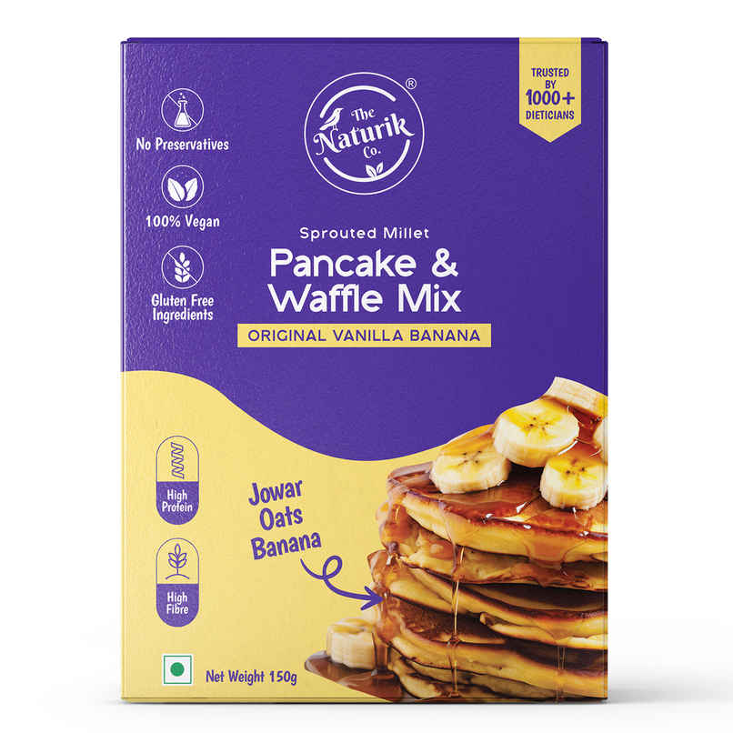 The Naturik Co High Protein Millet Pancake | Vanilla Banana
