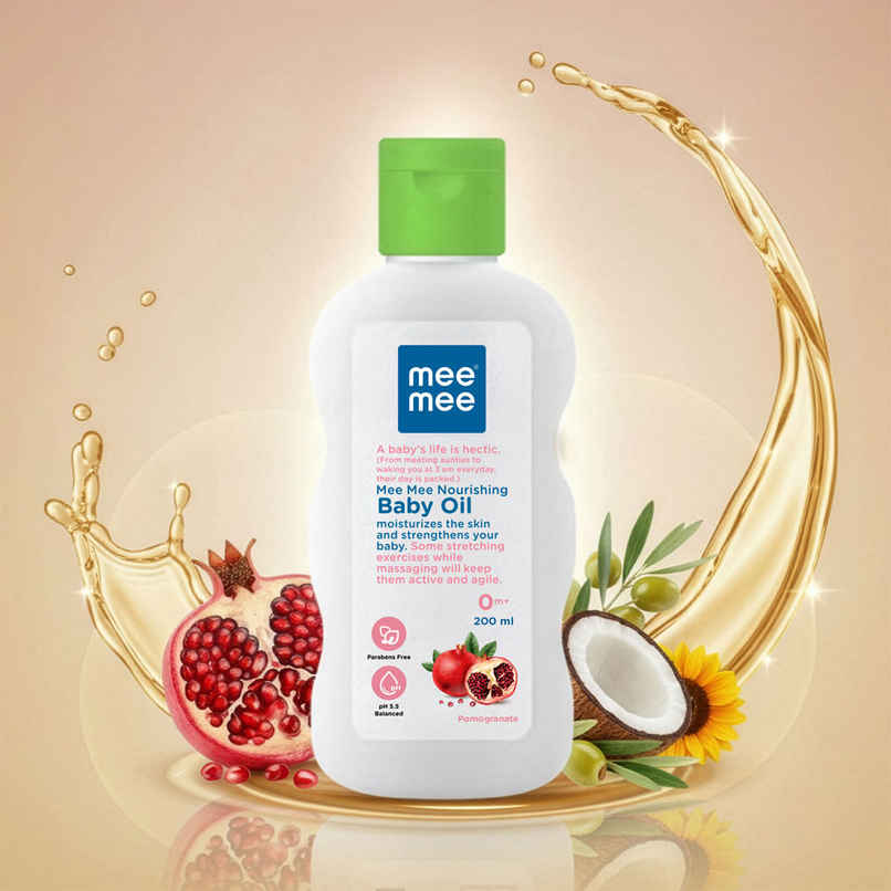 Mee Mee Baby Oil with Fruit Extracts | Newborn Friendly