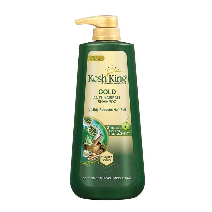 Kesh King Gold Anti Hairfall Shampoo for Soft, Smooth & Voluminous Hair