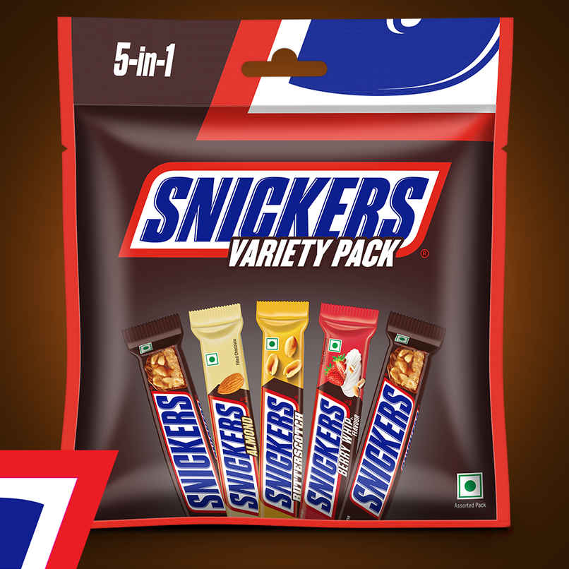 Snickers Variety Pack | Assorted Bars | Peanut, Almond, Butterscotch & Berry Whip