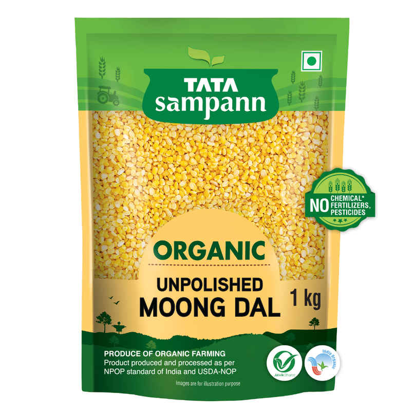 Tata Sampann Organic Unpolished Moong Dal