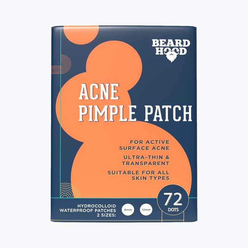 Beardhood Acne Pimple Relief Patches For Active Surface Acne, Hydrocolloid, Invisible & Waterproof Beardhood Acne Pimple Relief Patches For Active Surface Acne, Hydrocolloid, Invisible & Waterproof