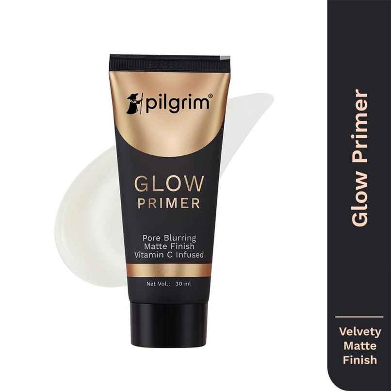 Pilgrim Glow Primer Lightweight Gel Based with Vit C+E Infused, for Matte Finish & Blurs Pores
